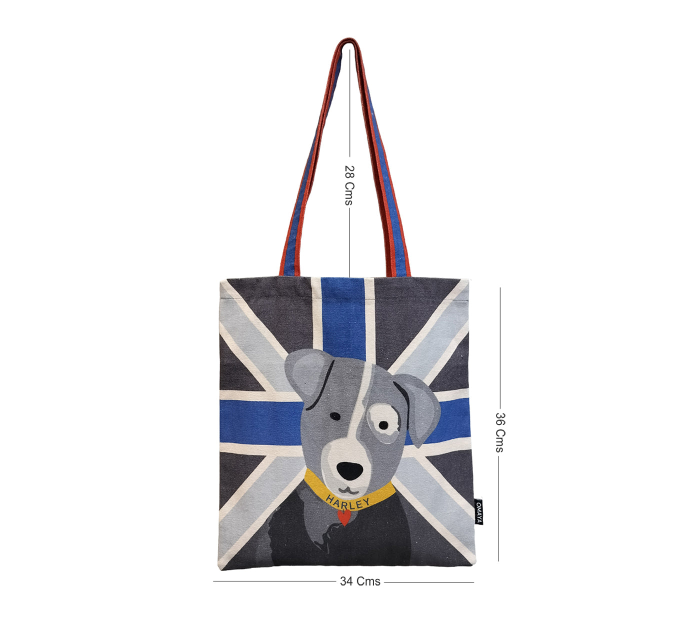 Harley The Pet Blue Tote Bag 34x36 cm.