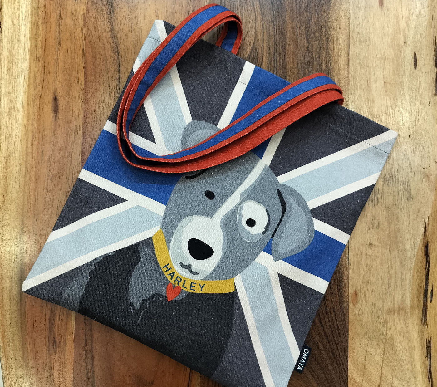 Harley The Pet Blue Tote Bag 34x36 cm.