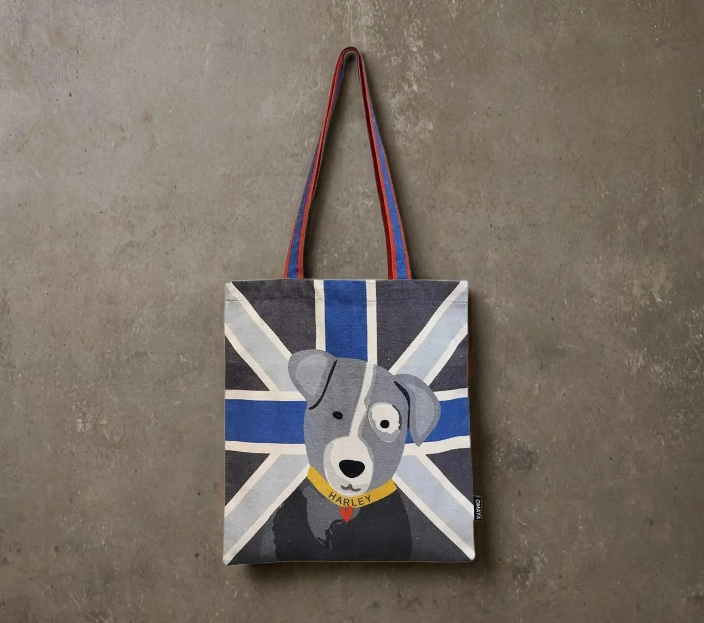 Harley The Pet Blue Tote Bag 34x36 cm.